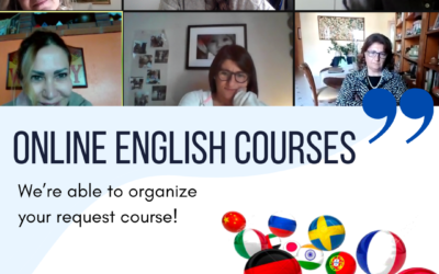 Online English lessons to an Italian group